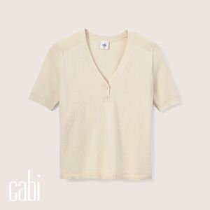 NWT cabi Campus Pullover (6456); L; Cream